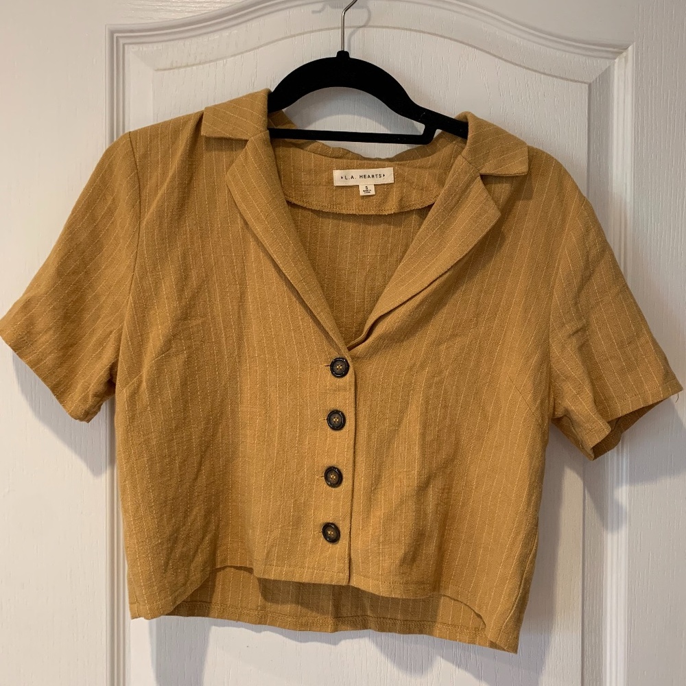 Pacsun Short Sleeve Crop Top